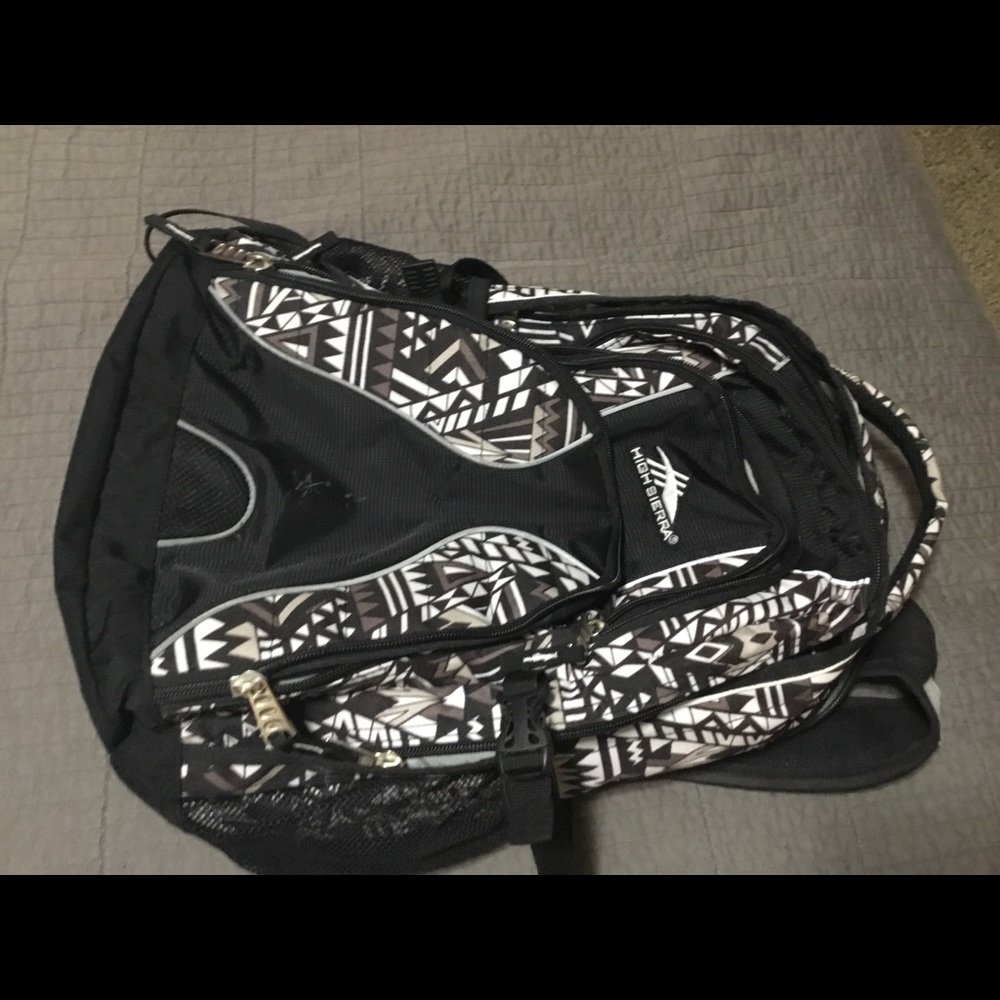 High Sierra backpack, lots of pockets